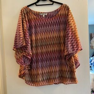 Jennifer Lopez multi colored blouse